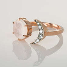 Load image into Gallery viewer, Blue Rose Moon ring-Ring-Seal &amp; Scribe