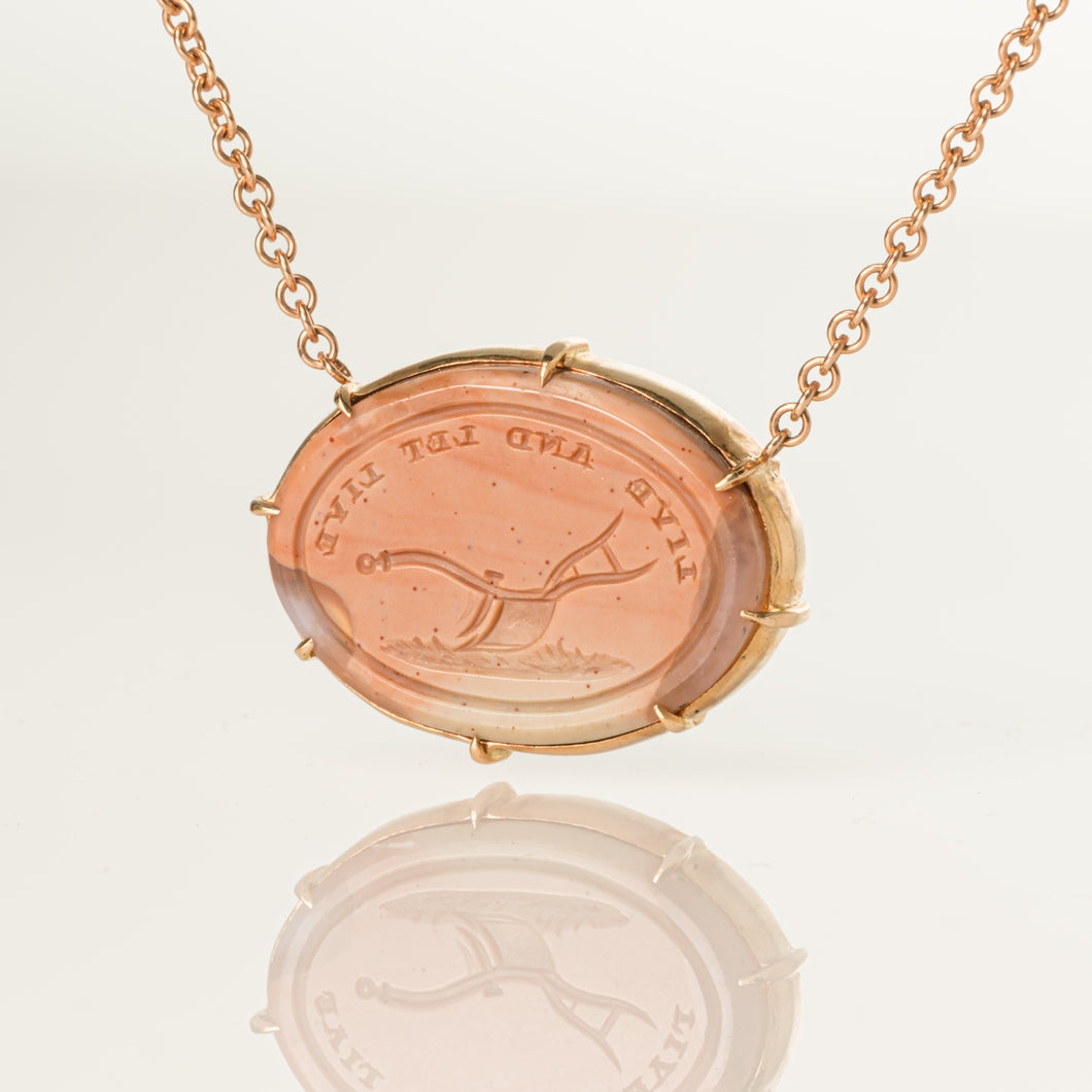 Live and Let Live-Necklace-Seal & Scribe