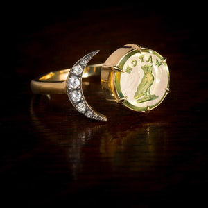 Watchful Owl Moon ring-Ring-Seal & Scribe