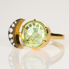 Load image into Gallery viewer, Watchful Owl Moon ring-Ring-Seal &amp; Scribe